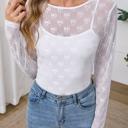  HIDDEN GEMS Cute Bow Mesh Fitted Top