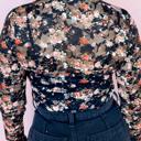  HIDDEN GEMS Romantic Floral Mesh Top