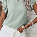  HIDDEN GEMS | Classic Chic Ruffle Sleeve Blouse