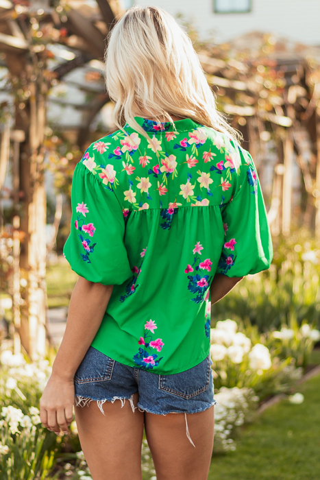Bloom Floral Puff Sleeve Blouse
