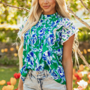  Lovers Bloom Ruffled Top