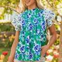  Lovers Bloom Ruffled Top
