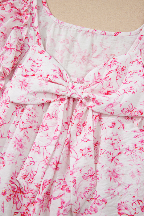 Sweetheart Floral Ruffled Top