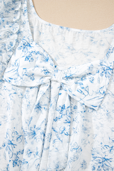 Sweetheart Floral Ruffled Top