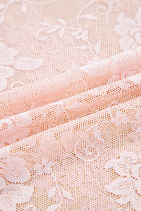 HIDDEN GEMS | Floral Lace Sheer Mesh Long Sleeve Top