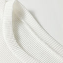  HIDDEN GEMS | Solid Waffle Knit Long Sleeve Top