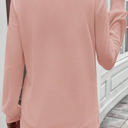  HIDDEN GEMS | Solid Waffle Knit Long Sleeve Top