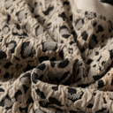  HIDDEN GEMS | Leopard Textured Long Sleeve Top