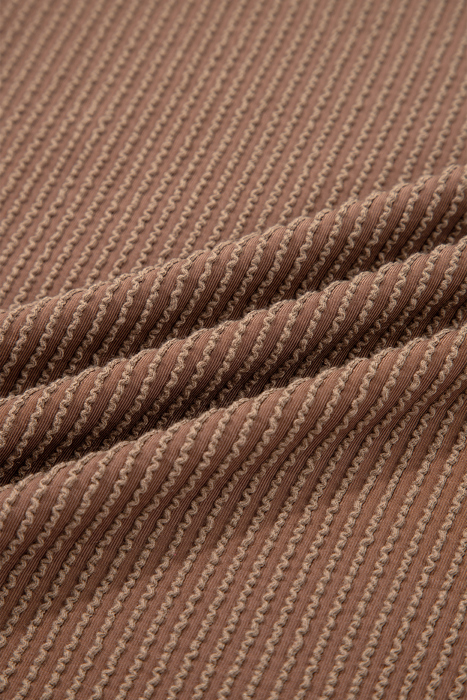 HIDDEN GEMS | Solid Corded Knit Long Sleeve Top