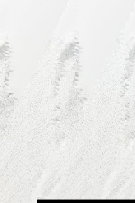 HIDDEN GEMS | Sheer Plaid Mesh Long Sleeve Top