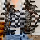 Black Small Wildly Cute Leopard Lace Top