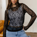  Wildly Cute Leopard Lace Top