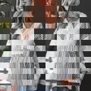  Sail Away Stripe Gauze Blouse