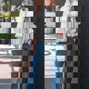  Sail Away Stripe Gauze Blouse