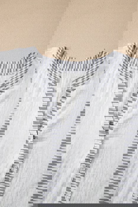 Sail Away Stripe Gauze Blouse