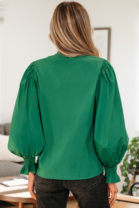 Sweet Intentions Leopard Trim BLouse