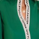  Sweet Intentions Leopard Trim Blouse