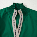  Sweet Intentions Leopard Trim Blouse