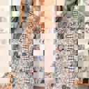 Brown Small Sweet Charm Floral Blouse