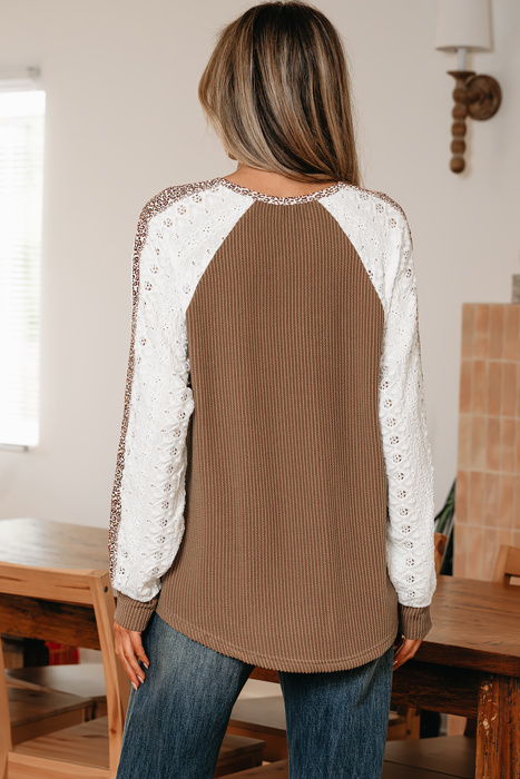Cheyenne Leopard Henley Top