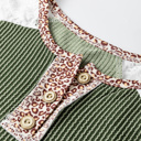  Cheyenne Leopard Henley Top