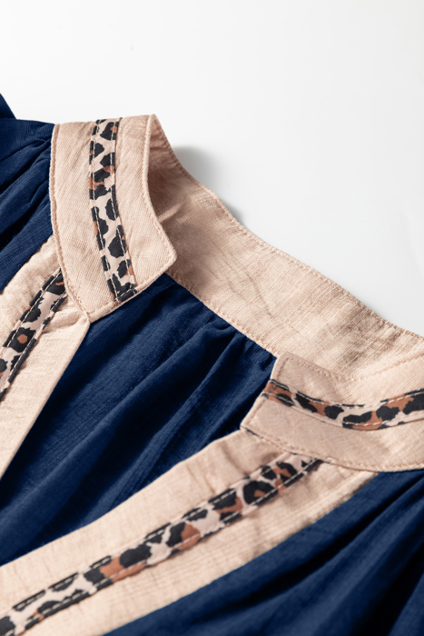 Free Flow Leopard Blouse