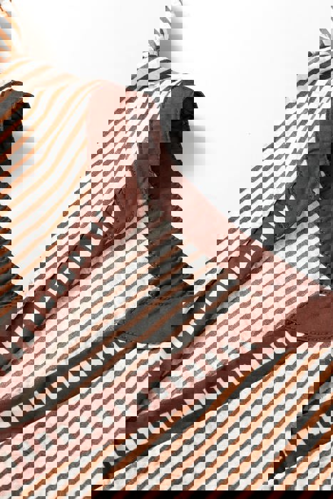 Day Date Stripe Ruffle Top