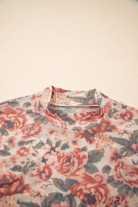 Glow Up Hour Mesh Top