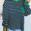  Casually Cool Striped Long Sleeve Top