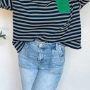  Casually Cool Striped Long Sleeve Top