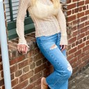  Dreamy Lace Mock Neck Top