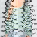  Prarie Hues Abstract Floral Blouse