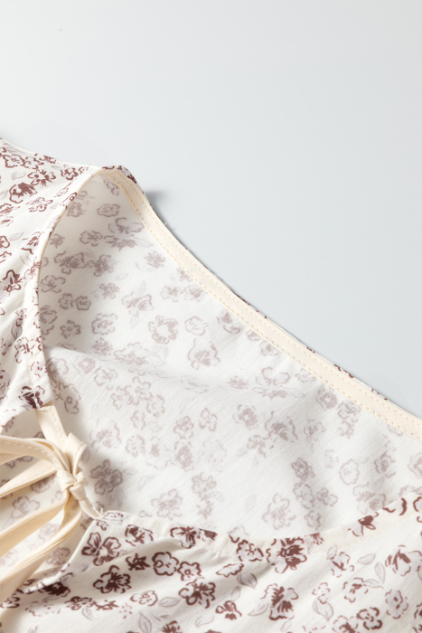 Moonflower Peplum Bow Blouse