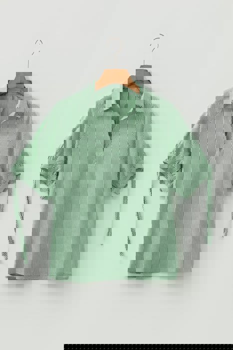 Sweet Escape Stripe Collared Blouse