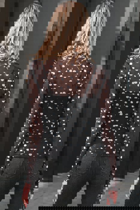 Pennelope Polkadot Mesh Top