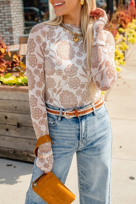 Floral Dreams Mesh Top