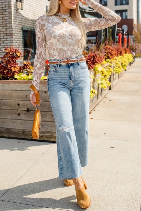 Floral Dreams Mesh Top