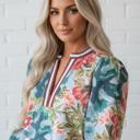  Sweet Carolina Floral Art Blouse