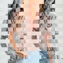  Penelope Stripe Puff Sleeve Top