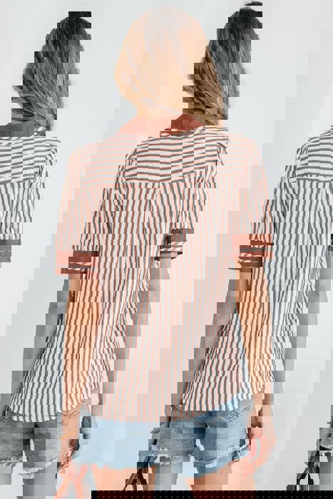 Penelope Stripe Puff Sleeve Top