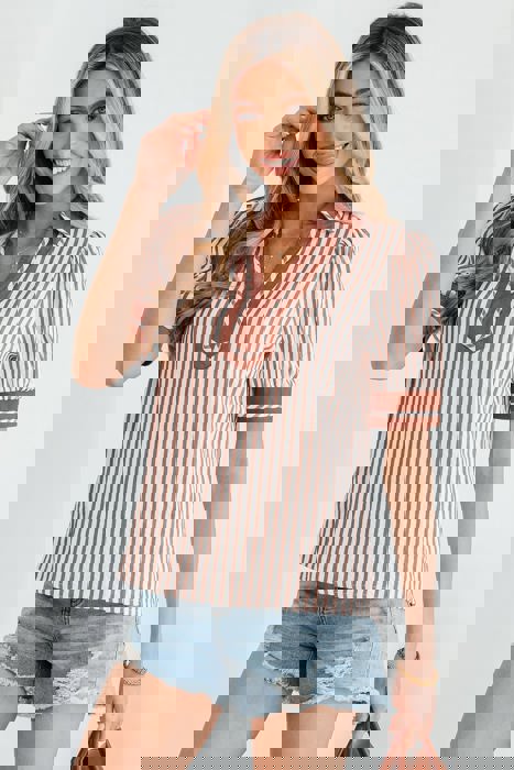 Penelope Stripe Puff Sleeve Top