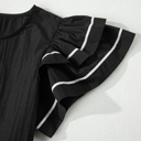  Midnight Chic Ruffle Top