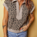  Crazy Cool Collared Leopard Top