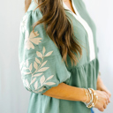  Sweet Petals Embroidered Blouse