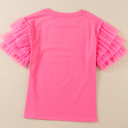  Sale! Tulle Ruffle Sleeve Top