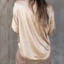  HIDDEN GEMS Metallic Gold Top w/Pocket