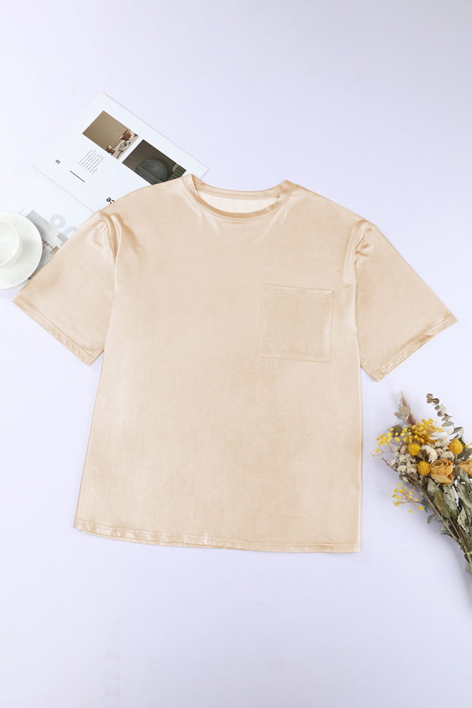 The Holiday Metallic Gold Top w/Pocket