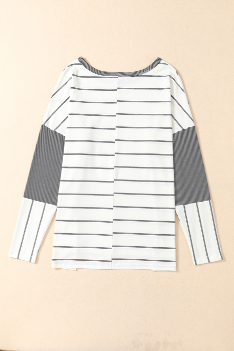 HIDDEN GEMS Essential Striped Long Sleeve Top