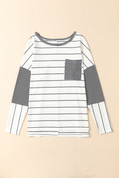 HIDDEN GEMS Essential Striped Long Sleeve Top