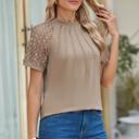  HIDDEN GEMS Lace Sleeve Top